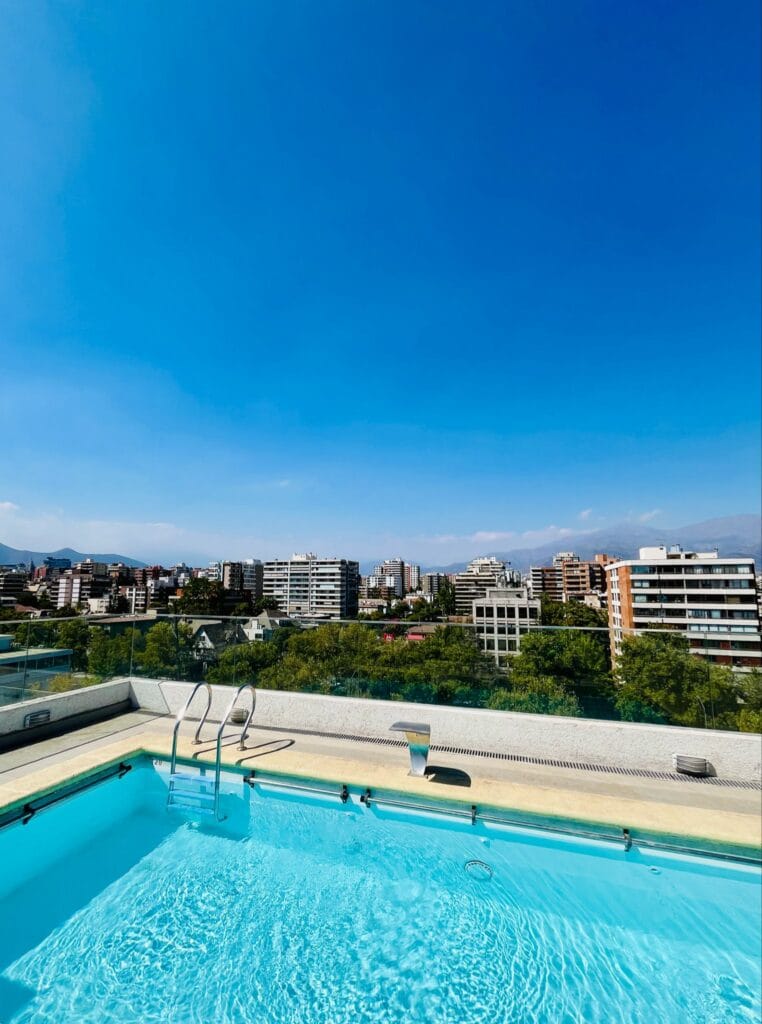 South american rooftop view